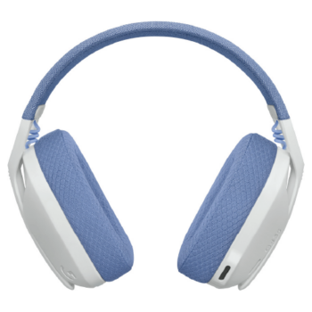 Logitech Audífonos Gamer G435 para PC/PS4/PS5, Inalámbrico, USB-A, Blanco/Lila - Image 4