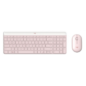 Kit de Teclado y Mouse Logitech MK470, RF Inalámbrico, USB, Rosa