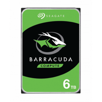 Disco Duro Interno Seagate Barracuda 3.5", 6TB, SATA III, 6 Gbit/s, 5400RPM, 256MB Caché