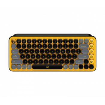 Teclado Logitech Pop Keys, Teclado Mecánico Negro/Gris/Amarillo