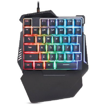 Teclado Gamer BRobotix 567892 RGB Una Mano