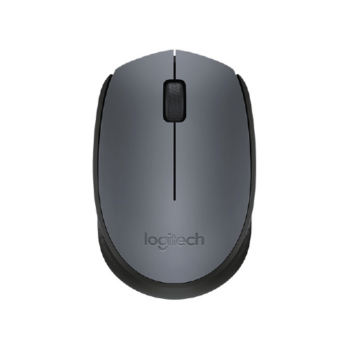 Mouse Ergonómico Logitech Óptico M170, Inalámbrico, USB, 1000DPI, Negro/Gris