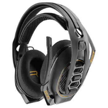 RIG Audífonos Gamer 800HD, RF Inalámbrico, Negro/Oro