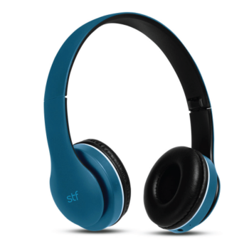 STF Audífonos con Micrófono Nordic, Bluetooth, Inalámbrico, 3.5mm, Azul