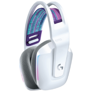 Logitech Audífonos Gamer G733 7.1 para PS4/PC, Inalámbrico, USB, Blanco - Image 3