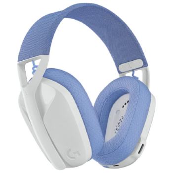 Logitech Audífonos Gamer G435 para PC/PS4/PS5, Inalámbrico, USB-A, Blanco/Lila - Image 2